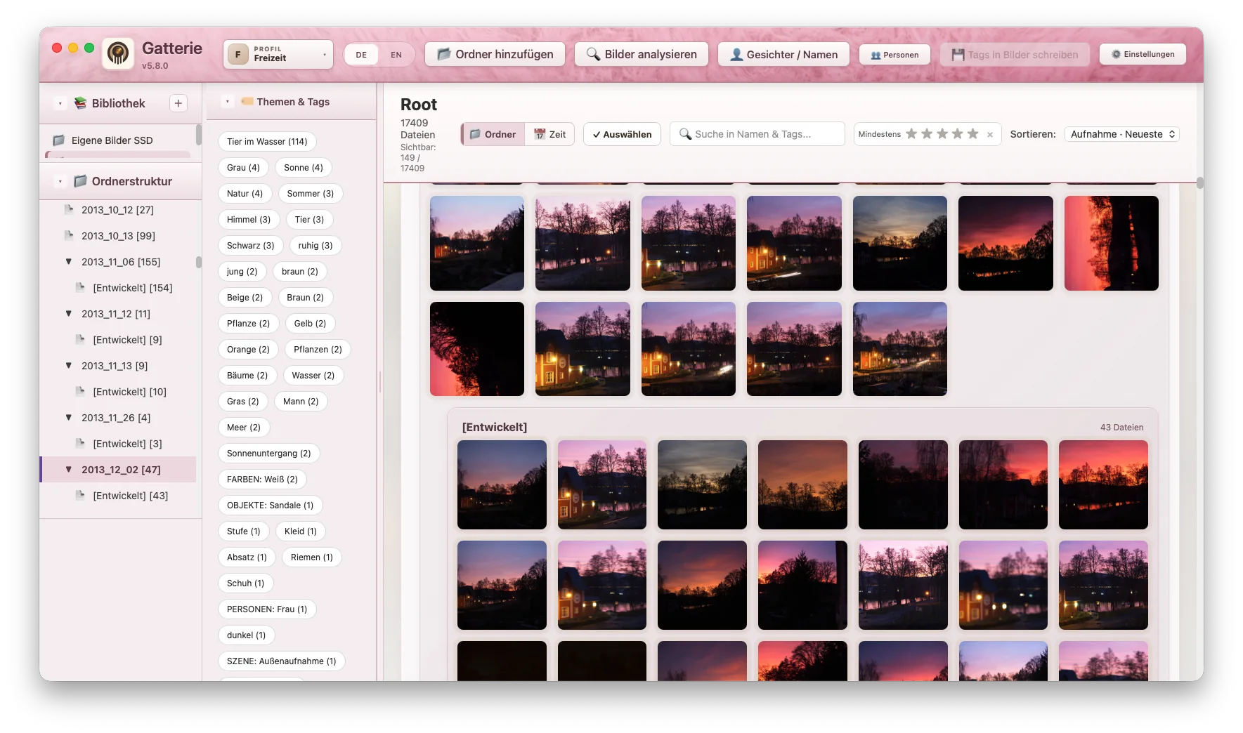 Gatterie im Theme Pink-Plüsch